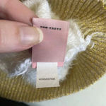 Juicy Couture Juicy‎ Couture cream & gold fuzzy sweater Super Soft Crop Top Size XL EUC 0022 Photo 6