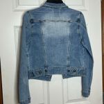 Love Tree  Acid Wash Blue Denim Jean Jacket Trucker‎ Small Photo 3