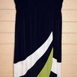 Studio One  Black and Green High Low Dress Photo 0