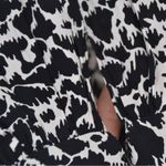 Isabel Marant  Etoile Selwyn Ruched Printed Mini Dress Long Sleeve Black White 34 Photo 5