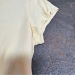 Reformation Tatiana Mini Collared Button Down Short Sleeve Dress Light Yellow 6 Photo 11