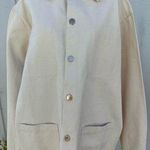 NWOT LILY FORBES WOMENS JACKET CREAM COLOR SIZE LARGE XL 100 % ORGANIC COTTON Photo 0