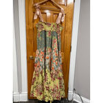 Free People Womens Bluebell Antique Combo Cotton Maxi Dress, Smocked Large Photo 1