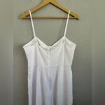 Hutch NWT‎  Savannah White Seersucker Bow Front Wide Leg Jumpsuit Size 10 Photo 5