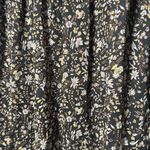 ZARA  Black and Cream Floral Long‎ Sleeve Tunic mini Dress deep V neck Size M Photo 1