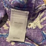 J. Jill Linen Sleeveless Floral Dress w Pockets Purple Medium LARGE Photo 7