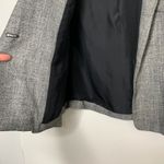 Jenni Kayne  Dark Gray Blazer Lamb Leather Button Closure Womens Medium Photo 5