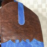 Cowgirl Boots with Blue Denim Brown Size 11.5 Photo 6