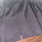 Lilly Pulitzer Med Crop 100% Silk Jacket Collared Buttons Lined Black Photo 2