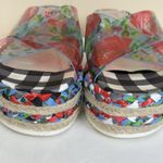 Betsey Johnson Selah Platform Sandals US 5/5.5 approx Floral Transparent Straps Photo 4