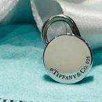 Tiffany & Co. Authentic Retired Sterling Silver Round Padlock Pendant Photo 0