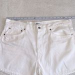 AGOLDE Parker Long Short High Rise Denim Shorts White Dough Size 32 NWT Photo 2