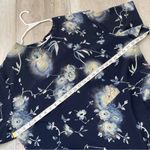 Jaclyn Smith Romantic Floral Dress vintage midi womens Navy Blue size 24w plus classic Photo 2