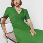 Reformation 💕 PETITES💕 Danika Dress ~ Palm Green Petite Small NWT Photo 2