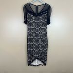 Fire Los Angeles Black Stretchy Lace Bodycon Sheath Dress XS Photo 1