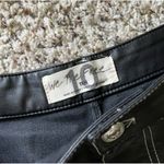 Free People The It Factor Contrast Stitch Vegan Leather Pants in Mystic Photo 2