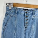 Missguided Riot High-Rise Light Wash Blue Denim Mom Jeans Women's Size 25 Photo 3