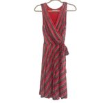 ✨BAILEY 44 EMILE MULTICOLOR STRIPES FAUX WRAP BELTED A-LINE MIDI SZ S DRESS✨ Photo 5