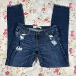 Abercrombie & Fitch Dark Wash Denim Ripped Jeans Photo 2