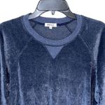 LA Made  Velour Short Sleeve Crewneck‎ Sweatshirt Blue Size Medium Photo 1