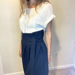 Magaschoni  Classic Wool Pencil Skirt W/ Tie Classy Work Party Photo 4