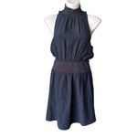 NWT, CINQ À SEPT Fern Sleeveless Mini Dress, Navy, Sz XL Blue Photo 3