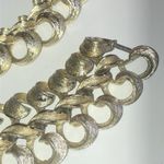 Lisner Light Gold Tone Chunky Retro 50s 60s Necklace Bracelet Earrings Set Photo 1