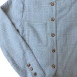Bloomingdales Auga Tweed Button Down Blazer with Gold Buttons Photo 5