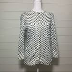 Isaac Mizrahi  for Target white&blue sweater 100%cotton‎ Size M Photo 3