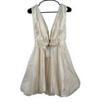 MABLE Dress SZ Large Duri Bow Tie Bubble Hem Mini NWT Homecoming Cocktail Formal Photo 3