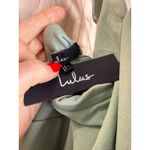 Lulus NWT  Majestic Perfection Sage Green Ruffled Halter Maxi Dress Wedding Sz L Photo 6