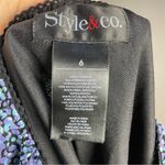 Vintage Midi Skirt Abstract Dots Layered Elastic Feminine Flirty Eclectic Rayon‎ Purple Size 6 Photo 12