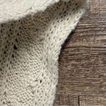 Aerie  Sweater Women OS Ivory Open Front Cardigan Cable Knit Sleevesless Mohair Photo 4