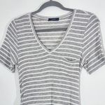 Tart Maternity Gray Stripe Ruched T Photo 1