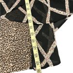 YA Los Angeles  black and animal print high low tank blouse size large Photo 7