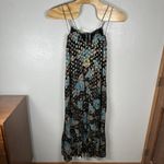 Natural Life  The Alice Floral Metallic Maxi Dress Womens XS Sleeveless Tiered Photo 4