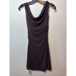 Brand New OGL Women's Size Medium Purple Polyamide Blend Off Shoulder Knee Dress Photo 7