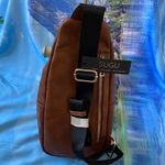 NWT SG SUGU Jordan PU Leather Crossbody Sling Bag Brown Photo 2