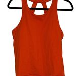 Athleta XL NEW Transcend Support Top Tank Orangish Red Open Strappy Back Photo 0