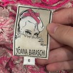 Anthropologie Yoana Baraschi Jardim Dress Pink Floral Lace Party Cocktail Size 6 Photo 10