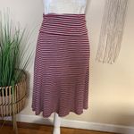 LuLaRoe  • ribbed striped fit and flare skirt Photo 3