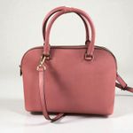 Michael Kors Cindy Dome Satchel Saffiano Leather Bag Pink Classic Elegant Classy Photo 1