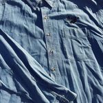 Vintage Alaska Embroidered Denim Button Down Shirt Oversized Size XXL Photo 0