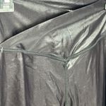 We Wore What  Active Splice Cire Shiny Black Leggings NWT Size M Photo 10