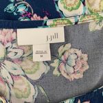 J Jill Floral Blouse Medium Sleeveless Cottagecore Coastal Grandmother Photo 3