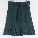 Anthropologie Pilcro Amora Ruffled Tie Waist Mini Skirt XS Photo 0