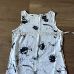 Habitat Linen Sketched Floral Pocket Dress White Size Small Photo 4