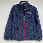 NFL  Team Apparel Patriots Blue Heathered Fleece Full Zip Womens Jacket S Fall Photo 0