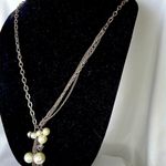 EXPRESS Multi-Textured Paperclip Chain Necklace with Faux Pearls and Disco Balls Photo 3