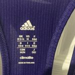 Adidas  Purple Ribbed Racerback Tank Top Women’s Size Medium Photo 1